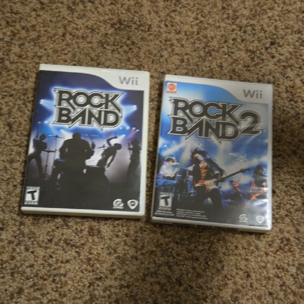 Rock Band Video Game Set for Wii - Black and Blue